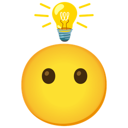 face without mouth and light bulb