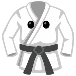 face without mouth and martial arts uniform