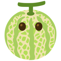 face without mouth and melon