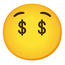 Face without mouth and Money-mouth face