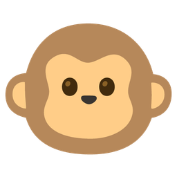 face without mouth and monkey face