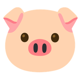 face without mouth and pig face