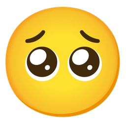 face without mouth and pleading face