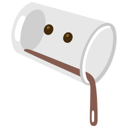 face without mouth and pouring liquid