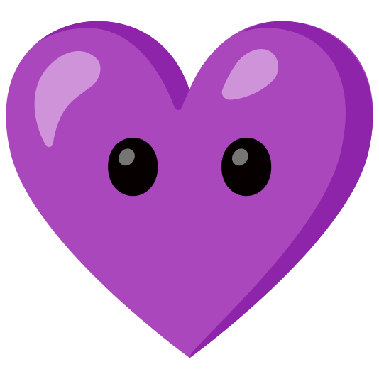 Face without mouth and Purple heart