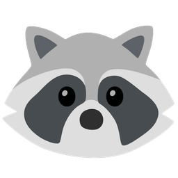 face without mouth and raccoon