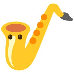 face without mouth and saxophone