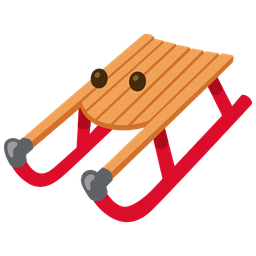 face without mouth and sled