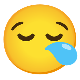 face without mouth and sleepy face