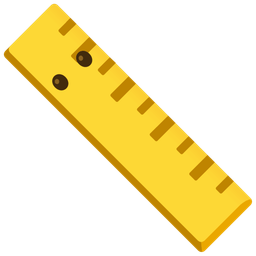face without mouth and straight ruler