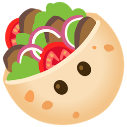 face without mouth and stuffed flatbread