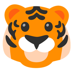 face without mouth and tiger face