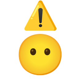 face without mouth and warning