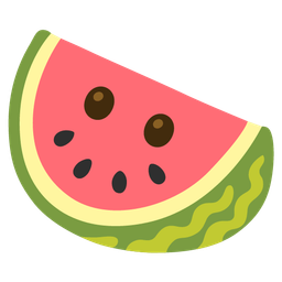 face without mouth and watermelon