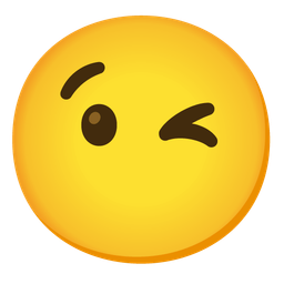 Face without mouth and Winking face