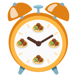 falafel and alarm clock