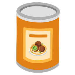 falafel and canned food