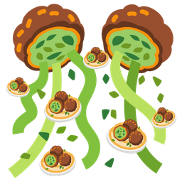 falafel and confetti ball