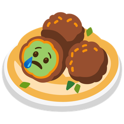 falafel and crying face
