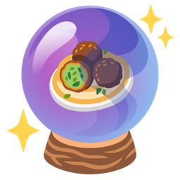 falafel and crystal ball