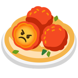 falafel and enraged face