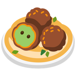 falafel and face without mouth