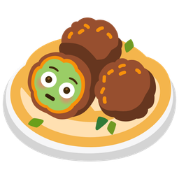 falafel and flushed face