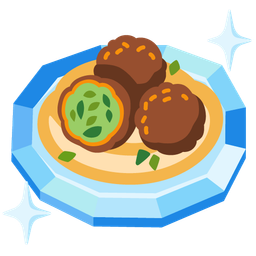 falafel and gem stone