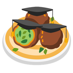 falafel and graduation cap