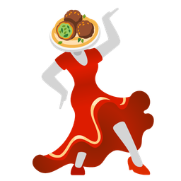 falafel and high-heeled shoe