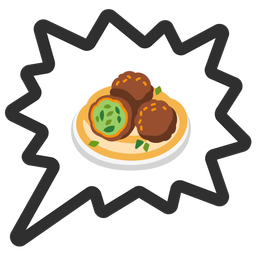 falafel and right anger bubble