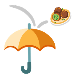 falafel and umbrella