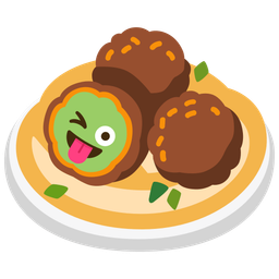 Falafel and Winking face with tongue