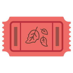 fallen leaf and admission tickets