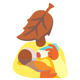 fallen leaf and baby bottle