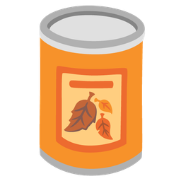 fallen leaf and canned food
