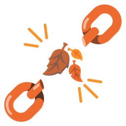 fallen leaf and chains