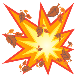 fallen leaf and collision