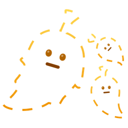 fallen leaf and dotted line face