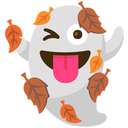 fallen leaf and ghost