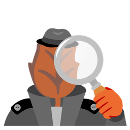 fallen leaf and magnifying glass tilted right