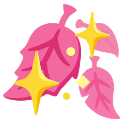 fallen leaf and sparkling heart