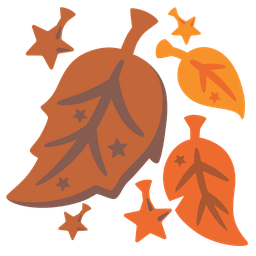 fallen leaf and star