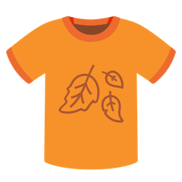 fallen leaf and t-shirt