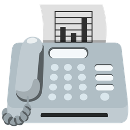 Fax machine and Bar chart