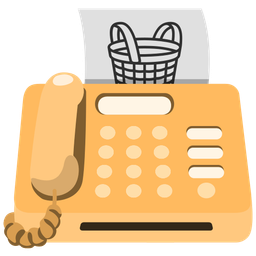 Fax machine and Basket