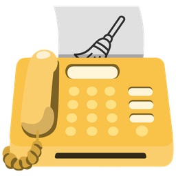 Fax machine and Broom