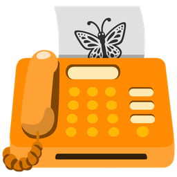 Fax machine and Butterfly