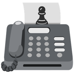 Fax machine and Chess pawn