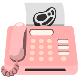Fax machine and Cut of meat